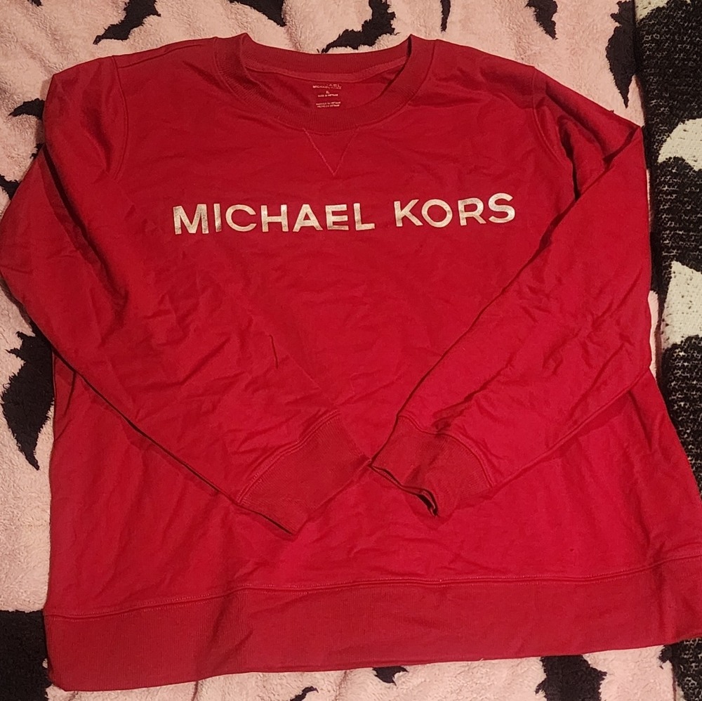 Michael Kors Bold Red Crewneck Sweater